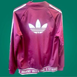 Womens Large Adidas The Brand With 3 Stripes Jacket